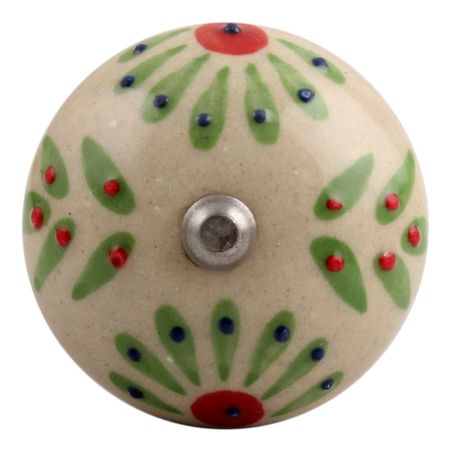 Pea Green Leaf Flower Ceramic Wine Stopper